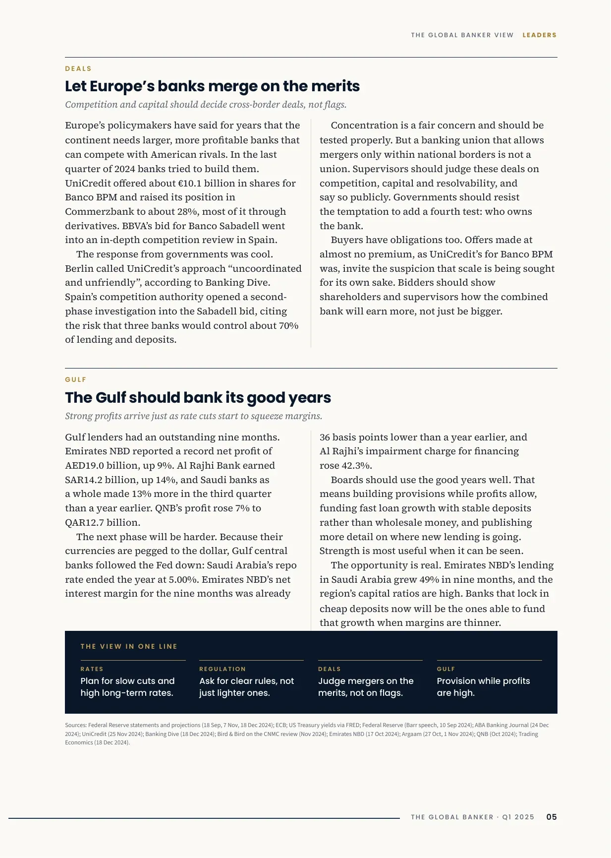 TGB Magazine Q1 2025, Issue 01, page 5: Leaders