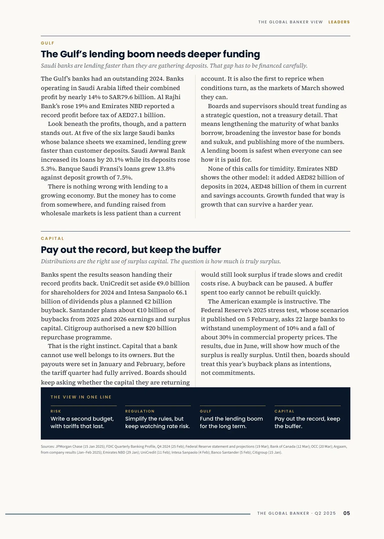 TGB Magazine Q2 2025, Issue 02, page 5: Leaders