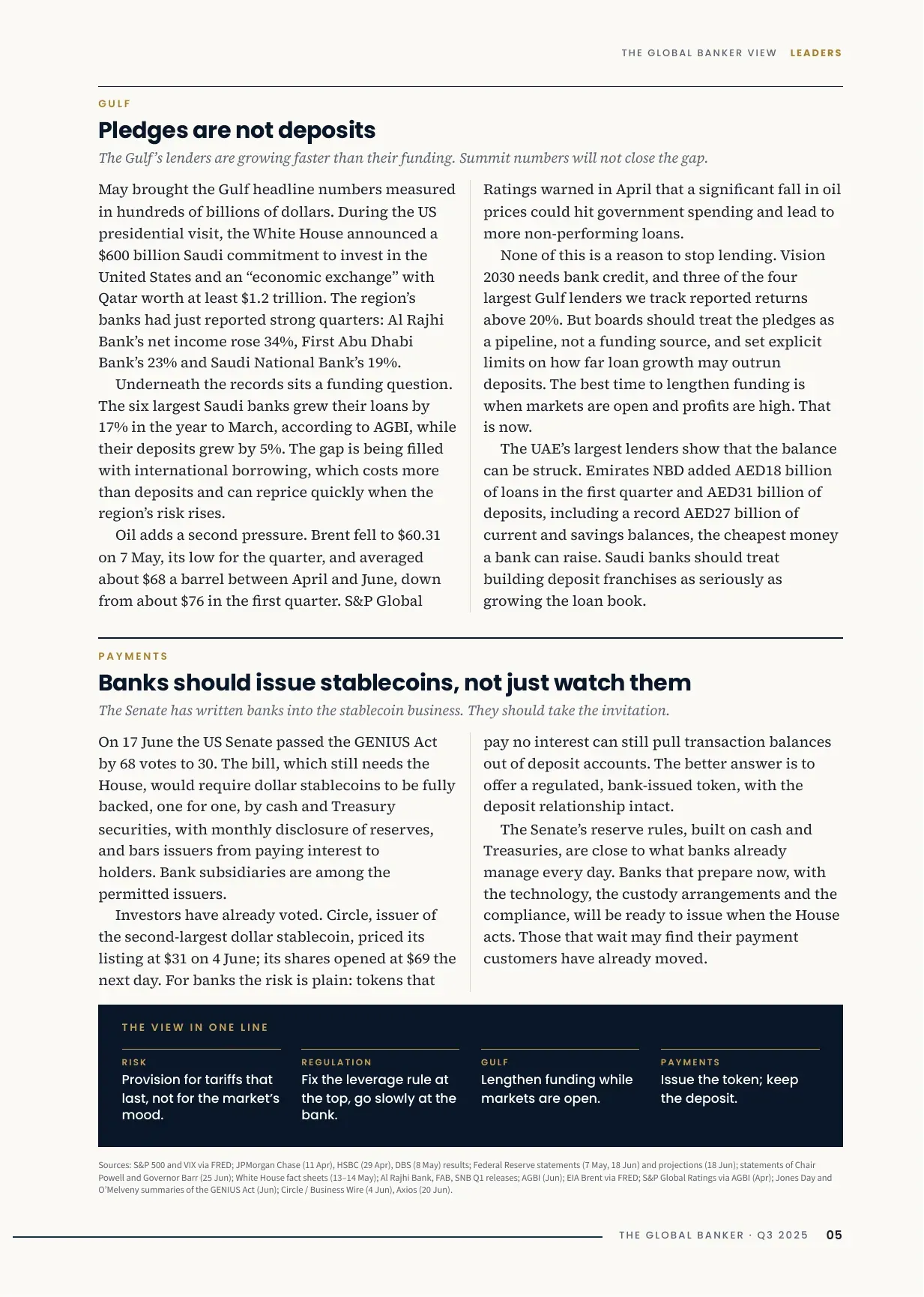 TGB Magazine Q3 2025, Issue 03, page 5: Leaders