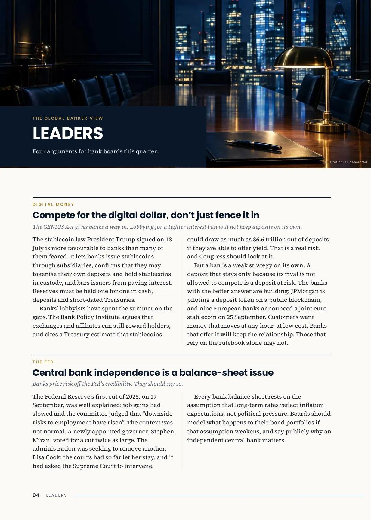 TGB Magazine Q4 2025, Issue 04, page 4: Leaders