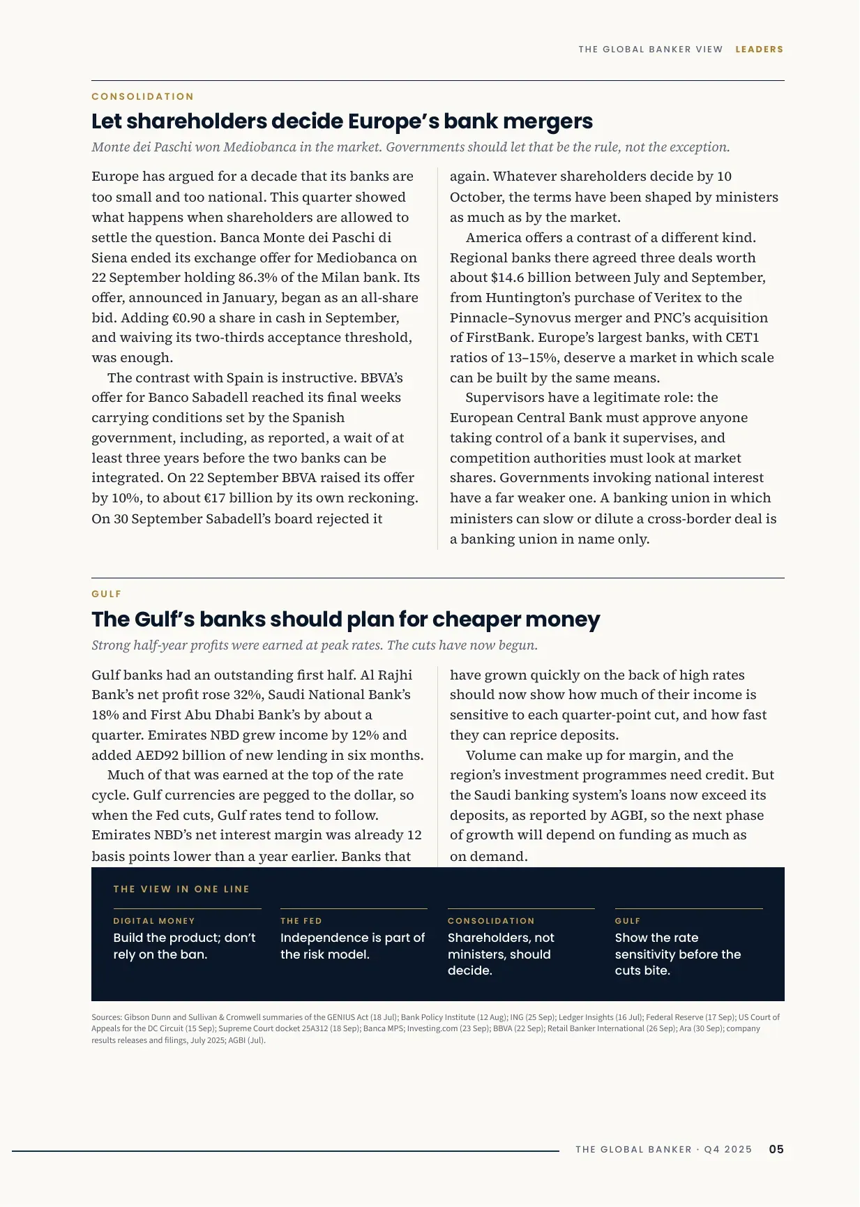 TGB Magazine Q4 2025, Issue 04, page 5: Leaders