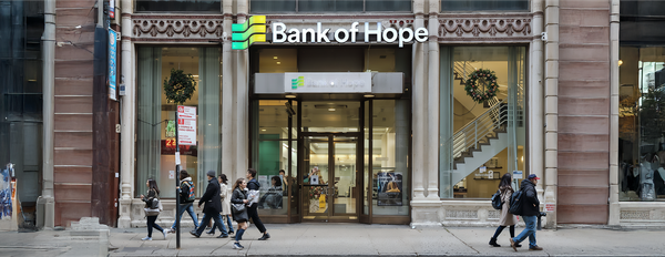 Bank of Hope completed SMBC MANUBANK commercial unit acquisition in California