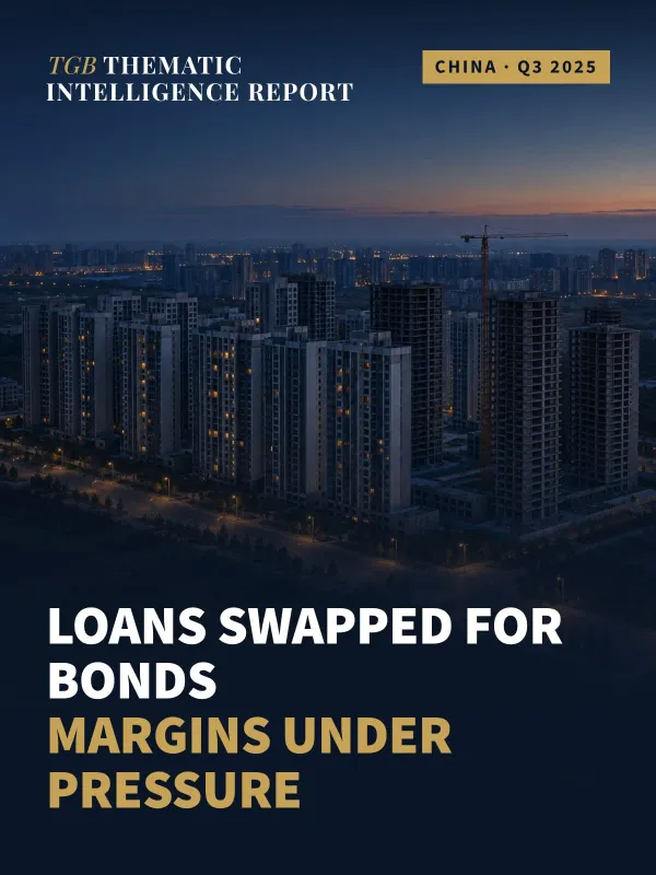 China's Banking Sector Under Pressure: Property, Debt, and Stability — TGB Intelligence Report Q3 2025