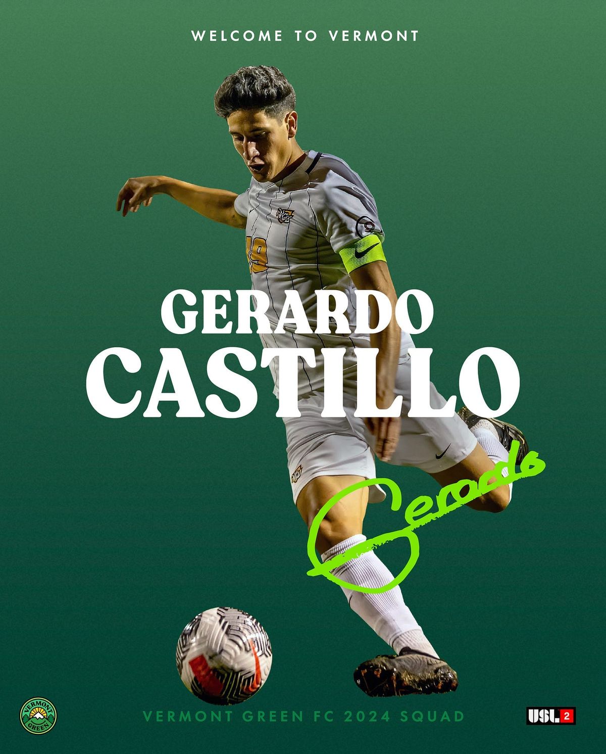 Vermont Green FC Adds Costa Rican U-20 Defender, Sporting CP Academy Graduate Post feature image