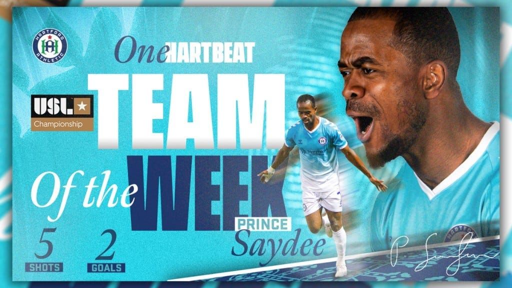 Prince Saydee Named to USL Championship TOTW Post feature image
