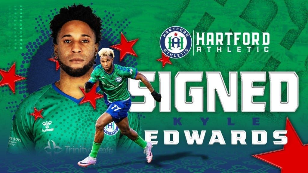 Kyle Edwards Returns to Hartford Athletic After Career-Best 2023  Post feature image