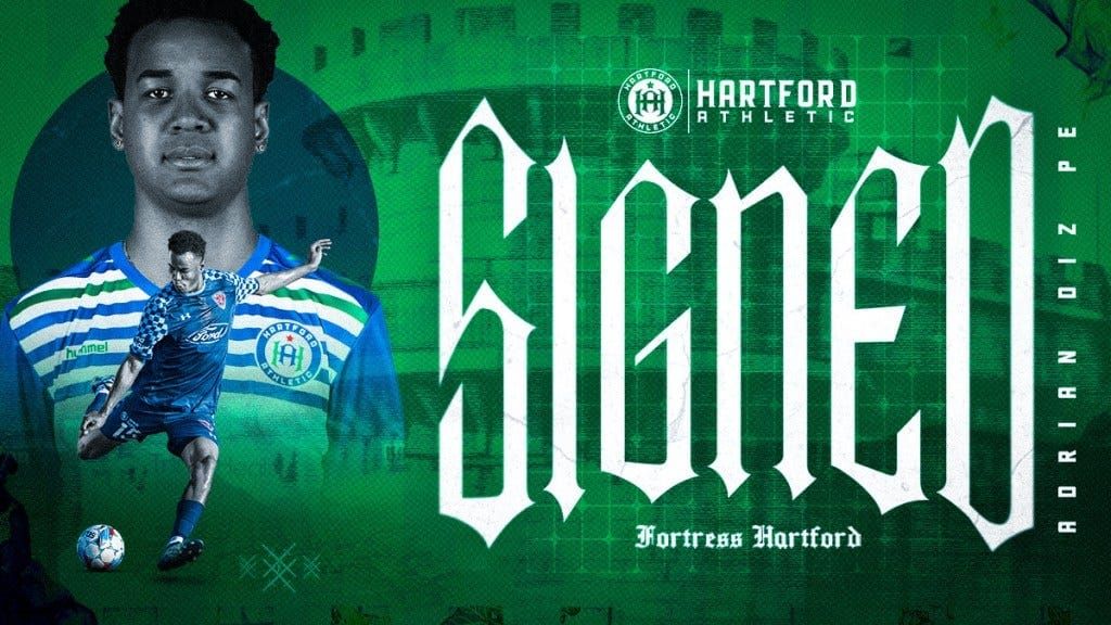 Hartford Athletic Sign Defender Adrián Diz Pe Post feature image