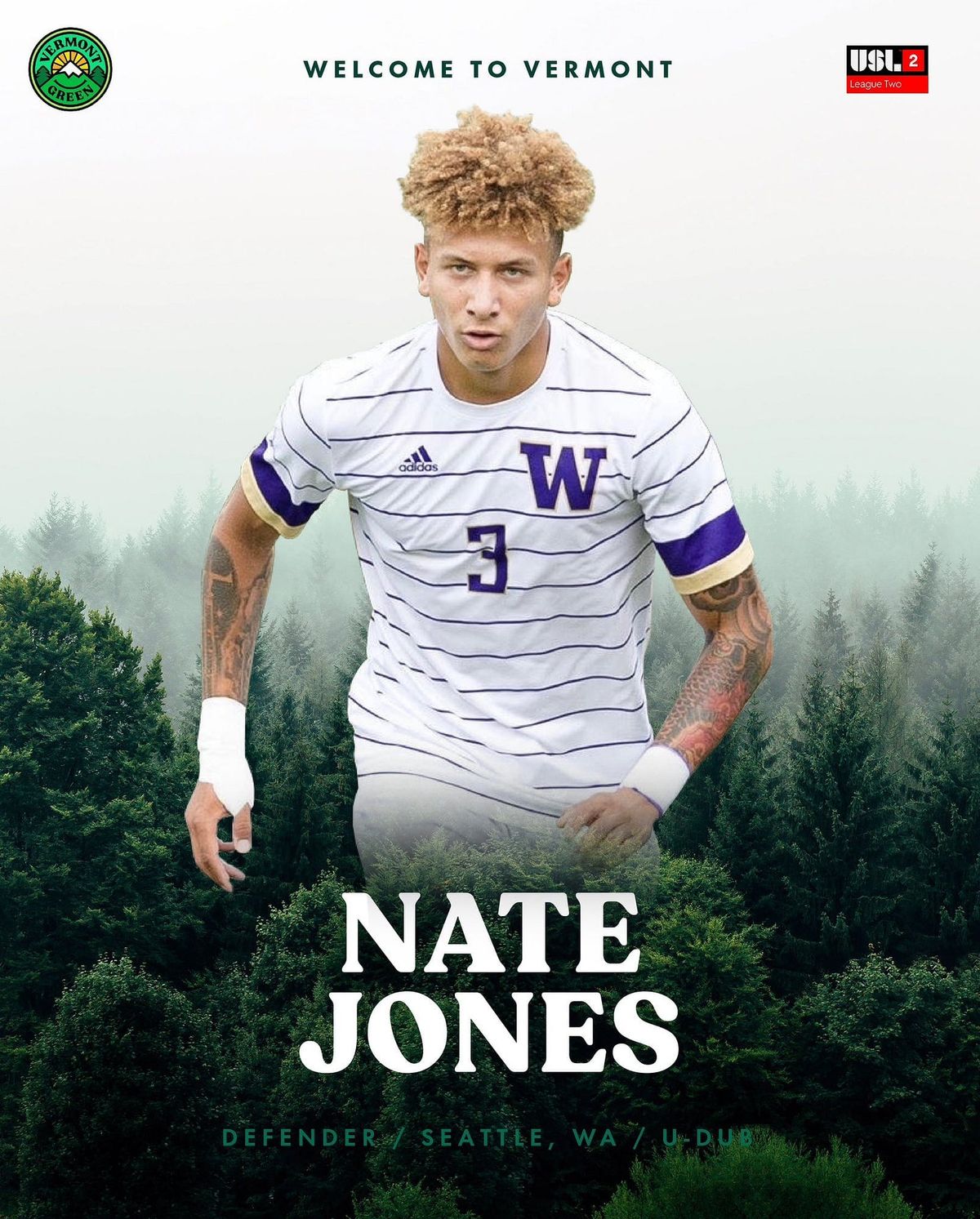 Vermont Green FC Signs Defender Nate Jones Post feature image