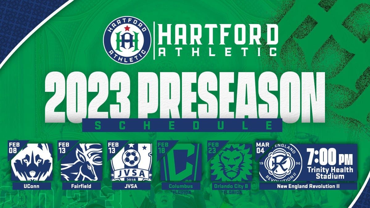 Hartford Athletic release 2023 preseason schedule  Post feature image