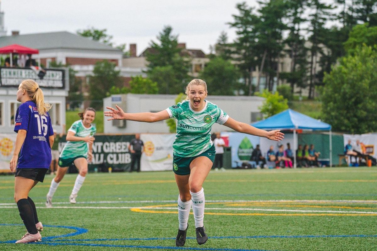 Vermont Green FC Wins Club's First-Ever Women's Match  Post feature image