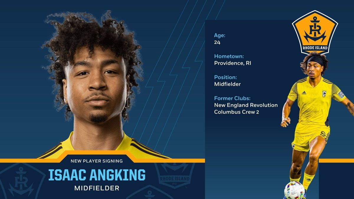Rhode Island FC Sign Isaac Angking Post feature image