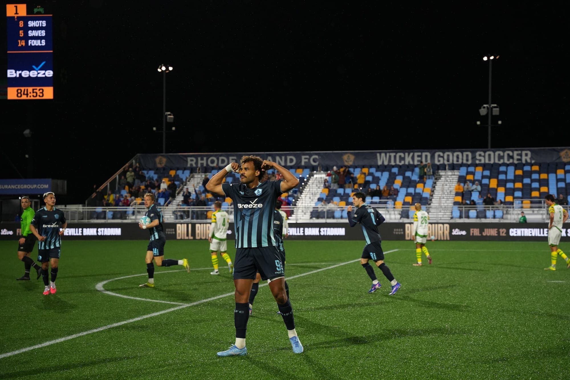 Rhode Island FC Rallies for Late Draw Versus Tampa Bay Post image