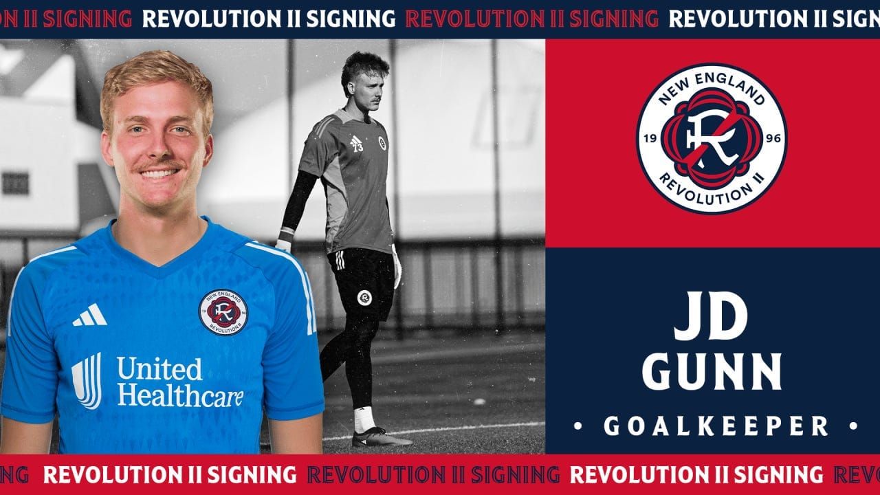 Revolution II Sign Goalkeeper JD Gunn Post image