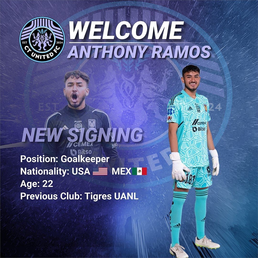 Connecticut United FC Signs Anthony Ramos Post image