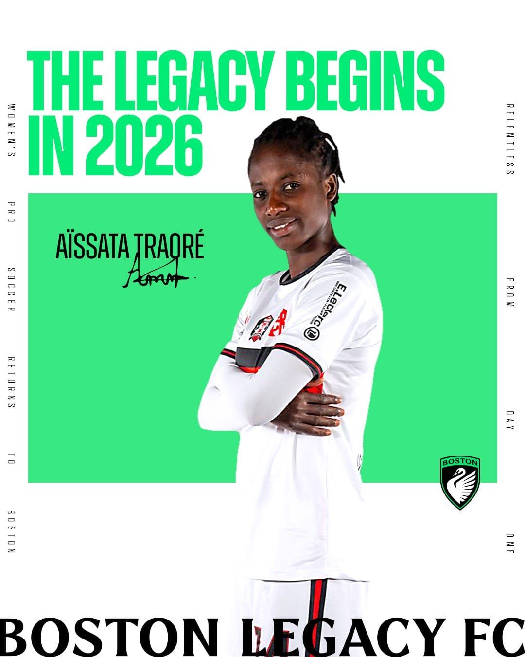 Boston Legacy FC Sign Aïssata Traoré Post image