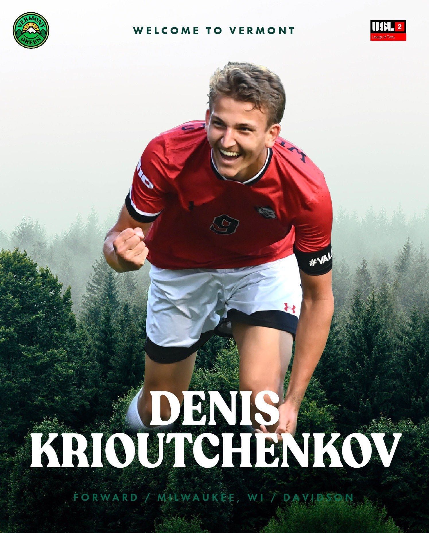 Vermont Green FC Denis Krioutchenkov Post image