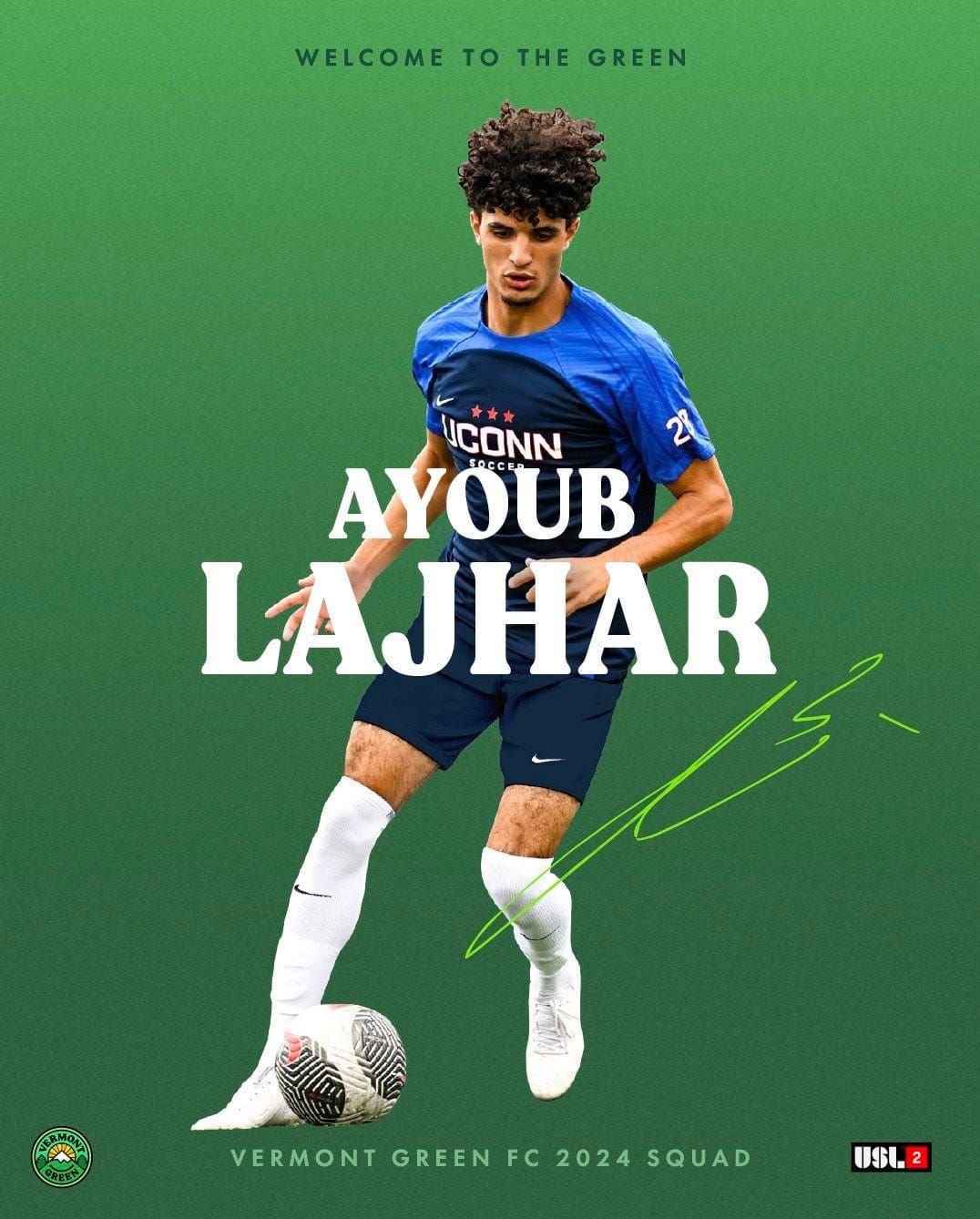 Vermont Green FC Signs UCONN Midfielder, Former Player Scores In U.S. Open Cup Post image