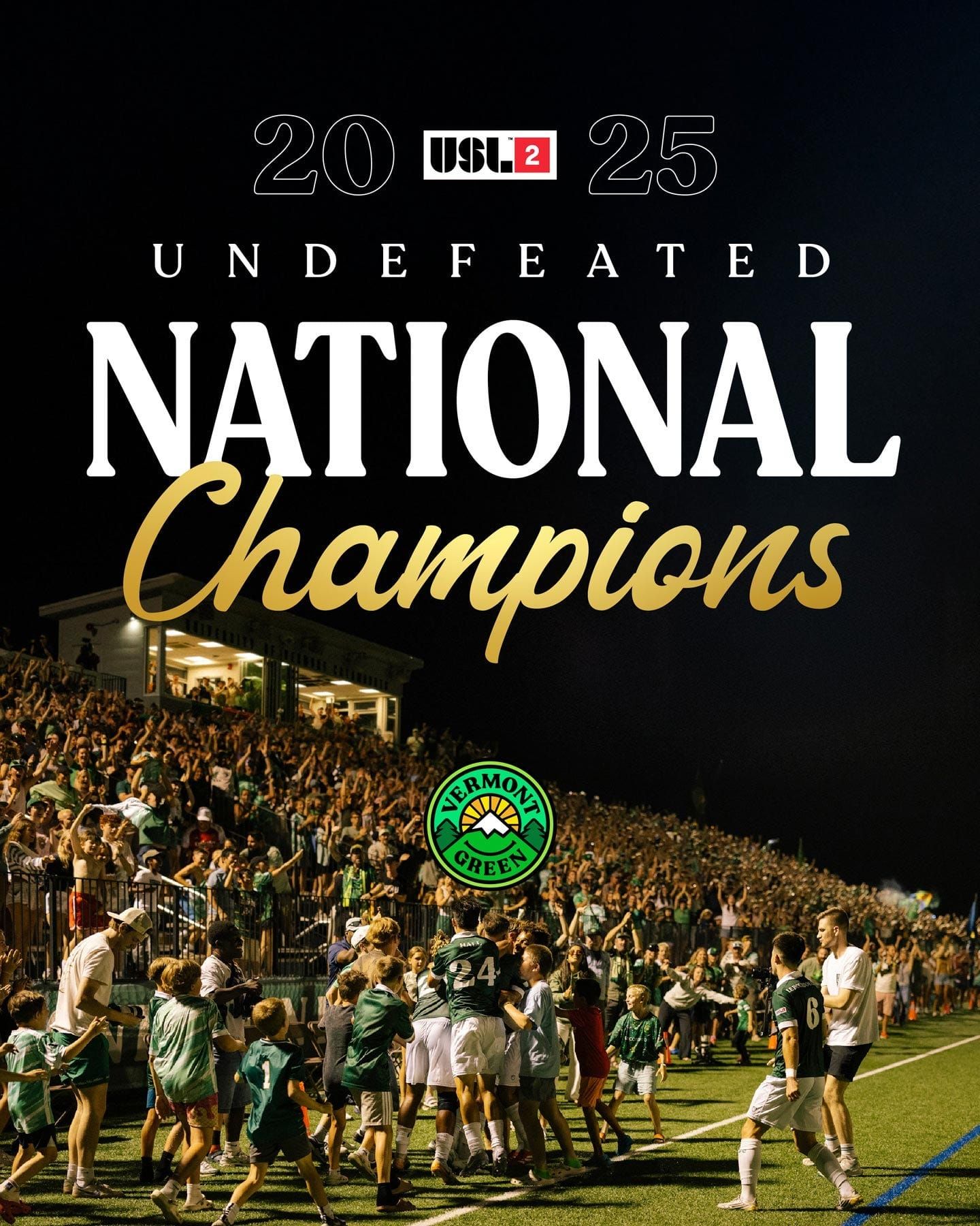 Victorious Vermont: The Green Defeat Ballard and Become USL 2 Champions  Post image