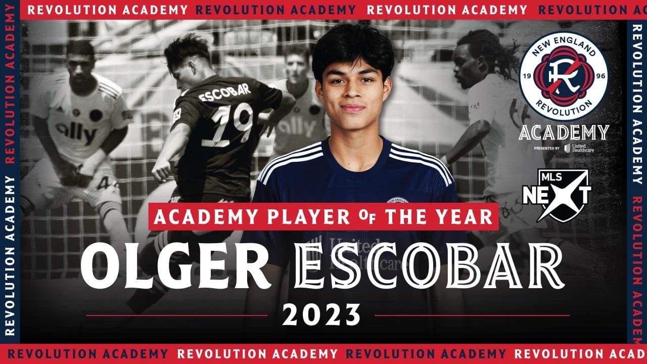 Olger Escobar Named Revolution Academy Player of the Year Post image