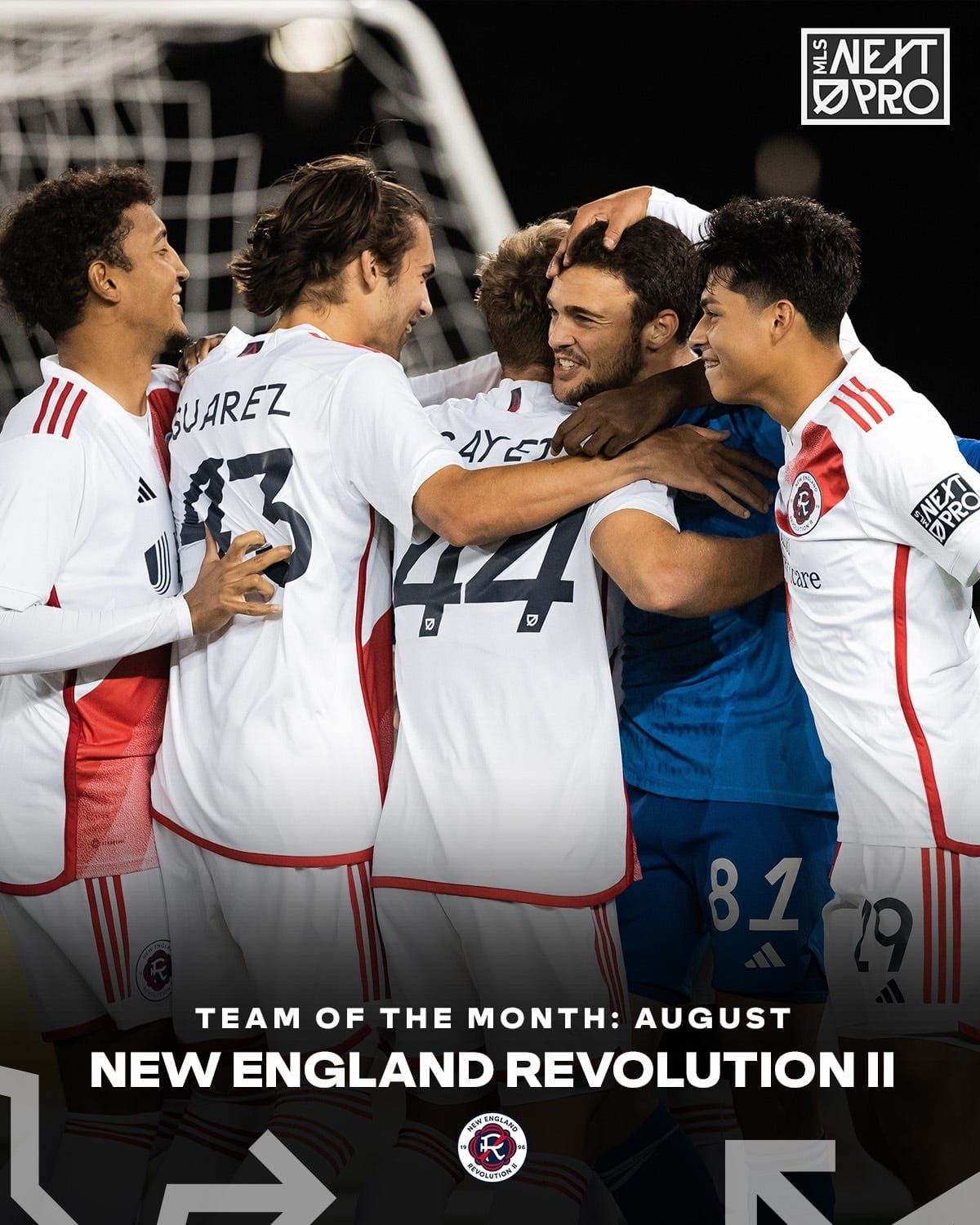 Revolution II Named MLS NEXT Pro Team of the Month Post image