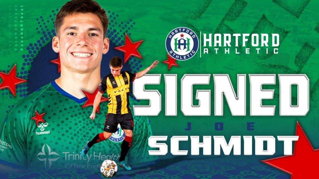 Hartford Sign Former Charleston Midfielder Joe Schmidt  Post feature image