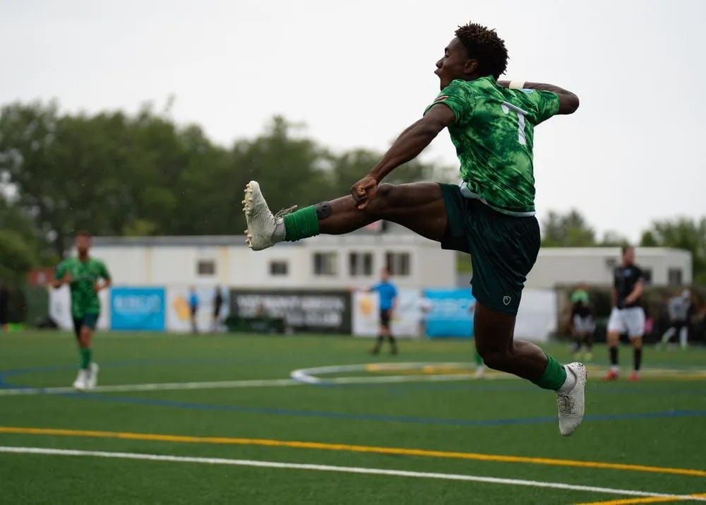 From Burlington to Birmingham: Diba Nwegbo Making a Name for Himself in USL Championship Post feature image