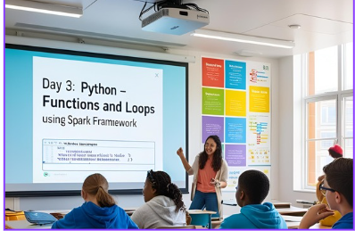 Day 3: Python – Functions and Loops Using SPARK Framework