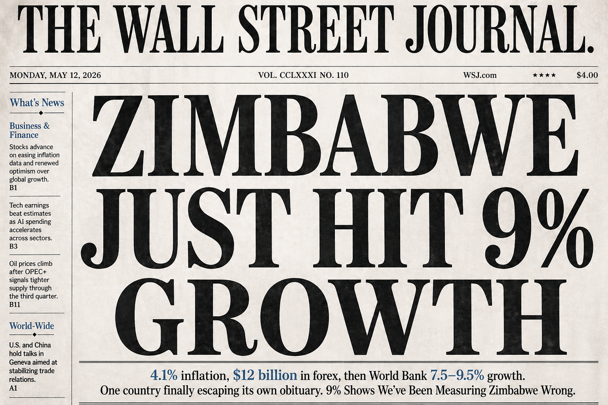 BREAKING: New estimates put Zimbabwe near 9% growth