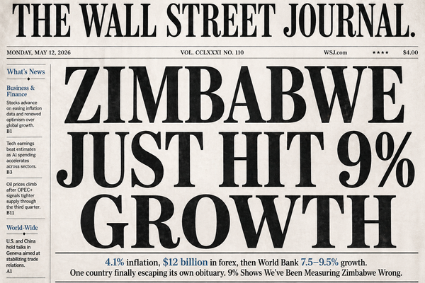 BREAKING: New estimates put Zimbabwe near 9% growth