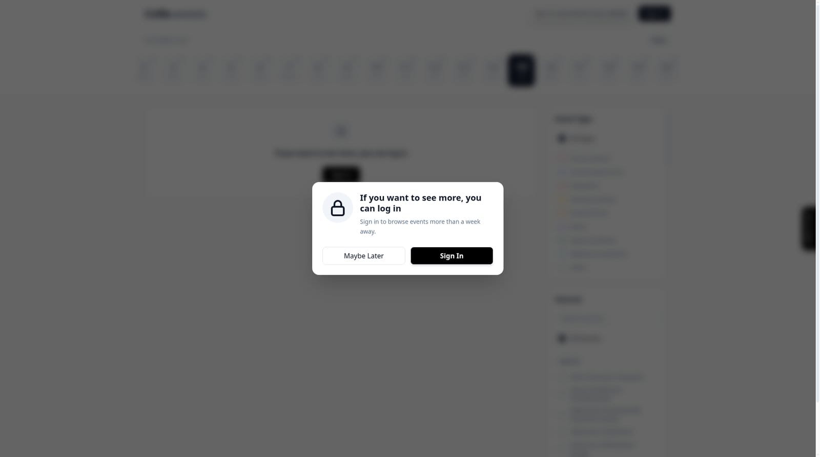 Sign in to look further ahead.