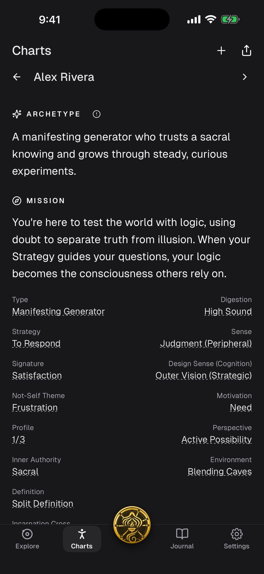 A plain-language archetype and mission.