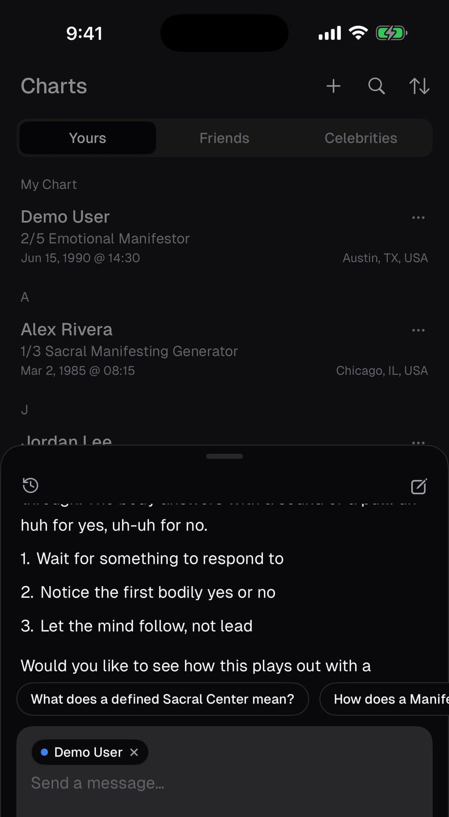 Ask Genie, in the context of your chart.