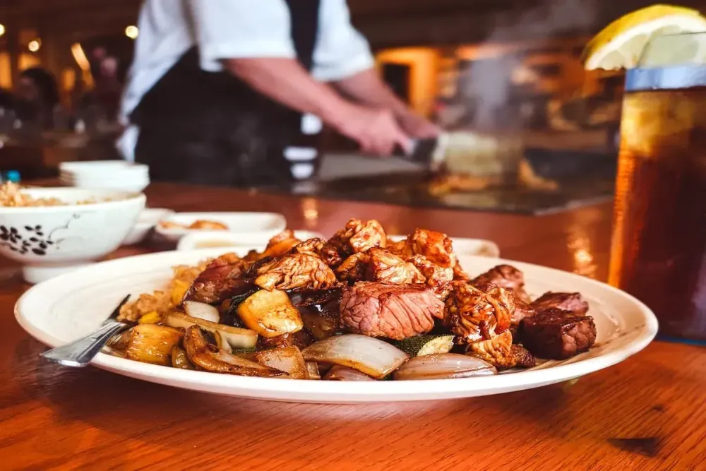 Japanese Fried Rice in Butter — Teppanyaki Style