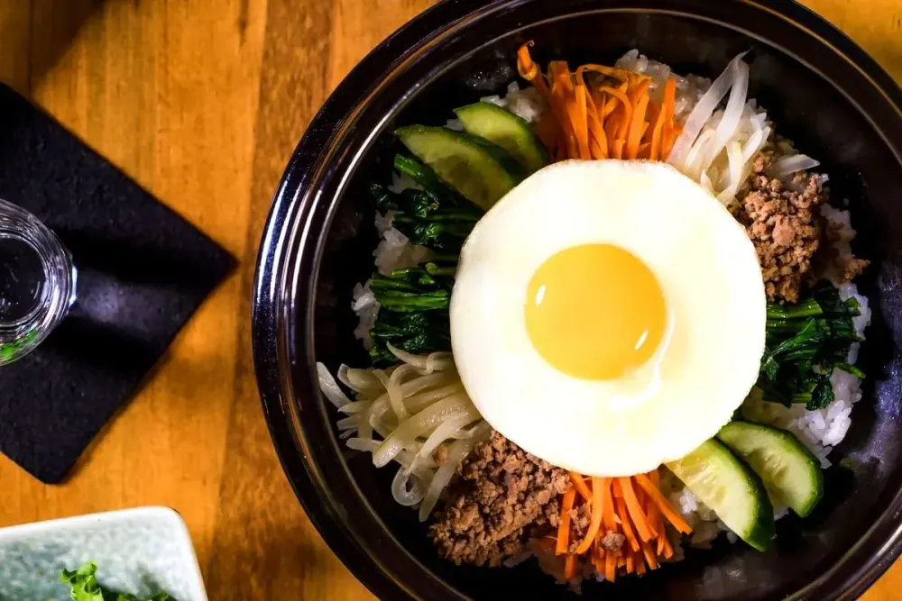 Korean Bibimbap in Tallow — Mixed Rice Bowl With Crispy Bottom
