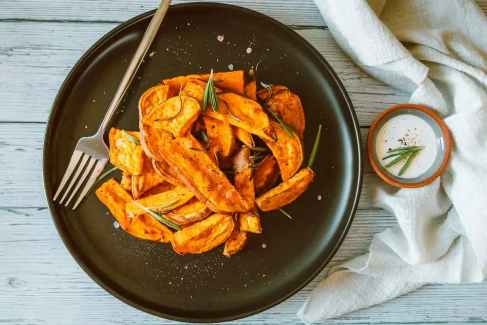 Roasted Sweet Potato With Ghee and Warming Spices