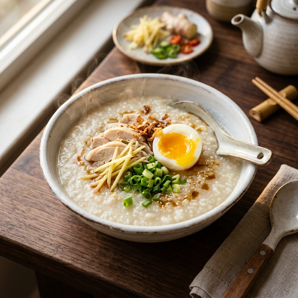 Chicken and Rice Congee in Bone Broth — The Medicinal Asian Porridge