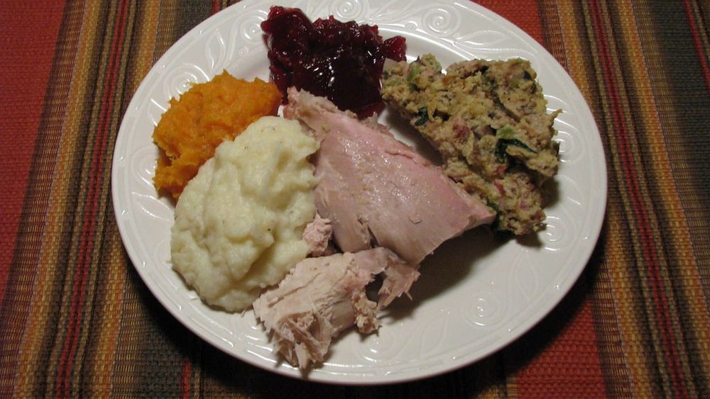 Thanksgiving turkey dinner — photo for the seed-oil-free guide: Seed Oil Free Thanksgiving