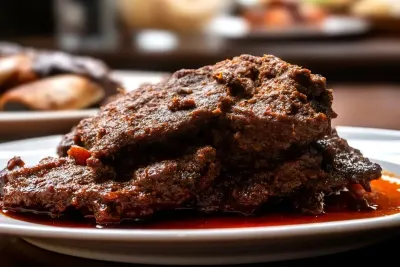 Malaysian Beef Rendang in Coconut Oil — Dry Curry of Extraordinary Depth
