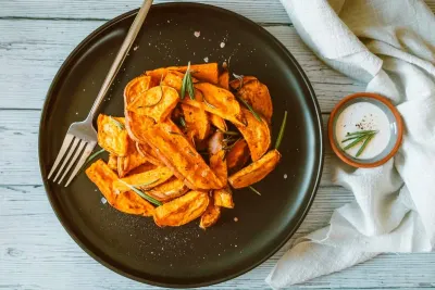 Roasted Sweet Potato With Ghee and Warming Spices
