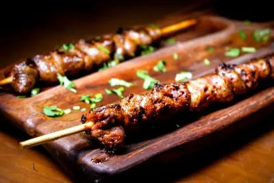 Suya Beef in Groundnut Oil — West African Spiced Skewers