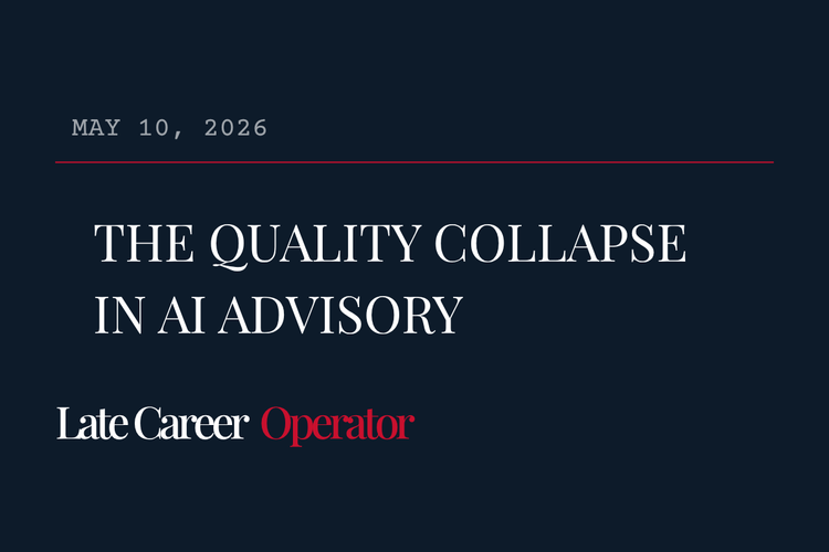 The Quality Collapse in AI Advisory - What It Means For You