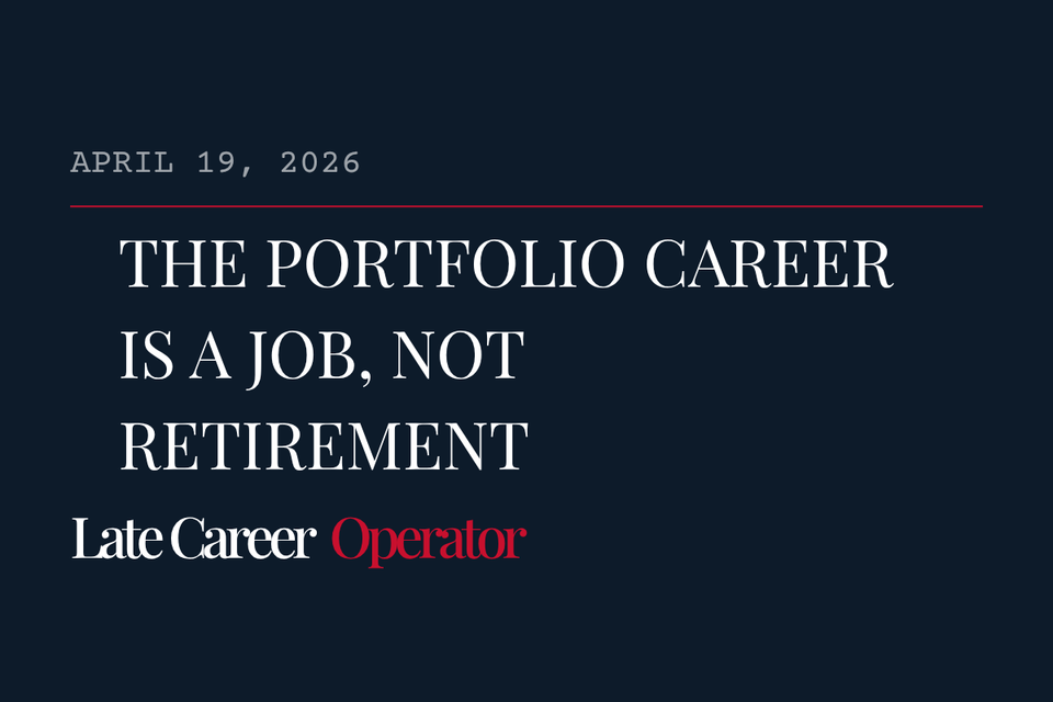 The Portfolio Career Is a Job, Not Retirement
