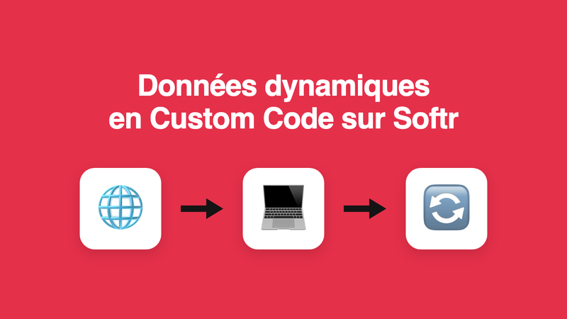 Récupérer des données dynamiques depuis un bloc Custom Code dans Softr