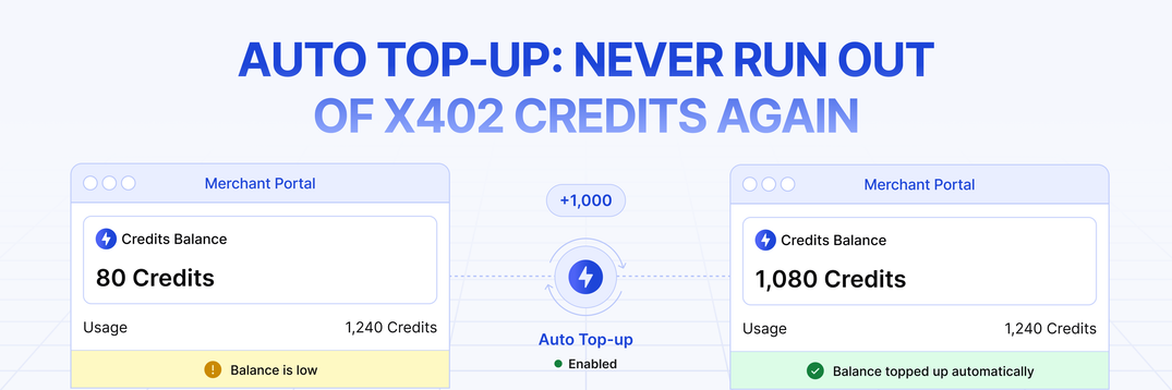 Auto Top-Up: Never Run Out of x402 Credits Again