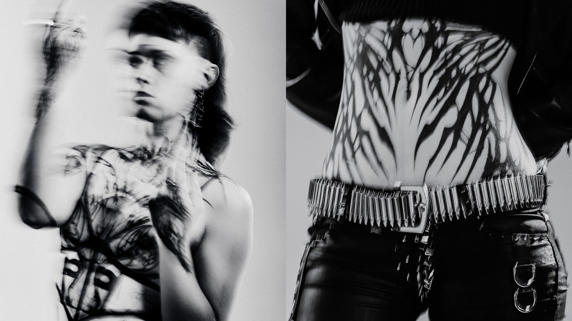 Tom Wilkinson's photography for the show. Long exposure, deliberately blurred. Photo: Tom Wilkinson