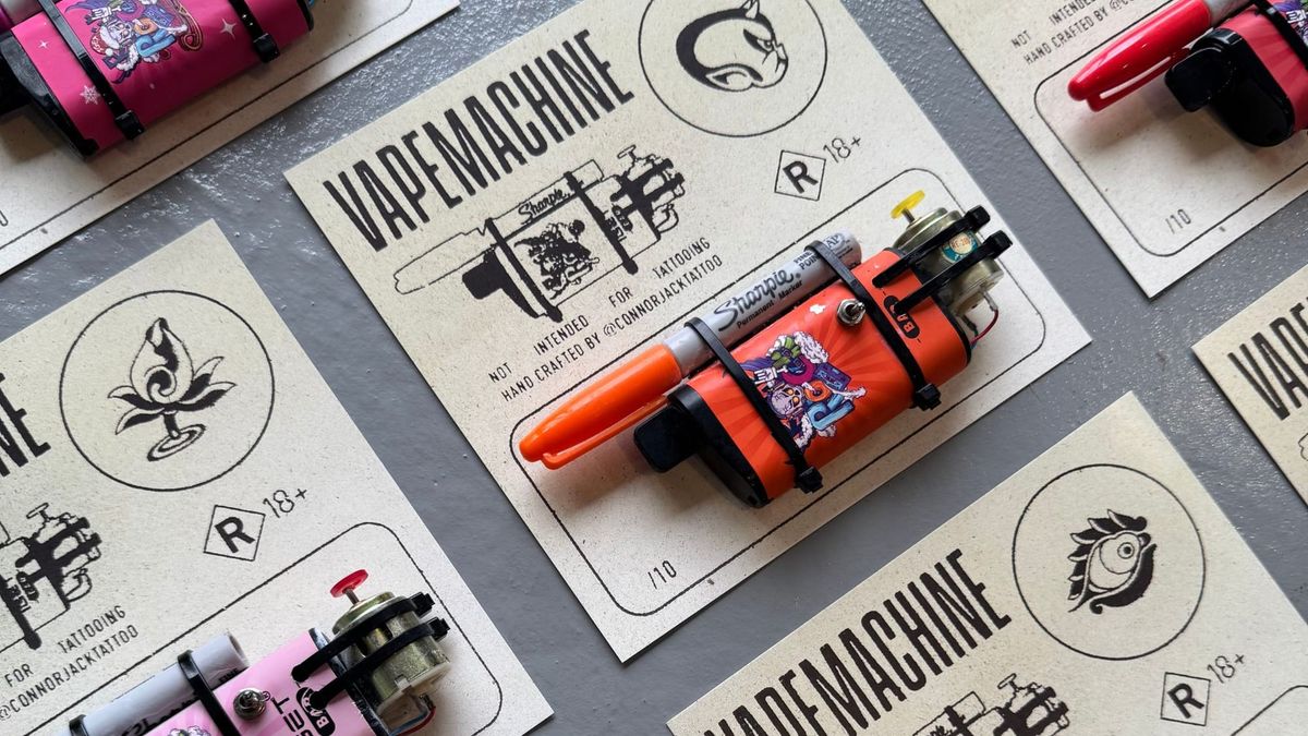 This Tattoo Machine Used to Be a Disposable Vape