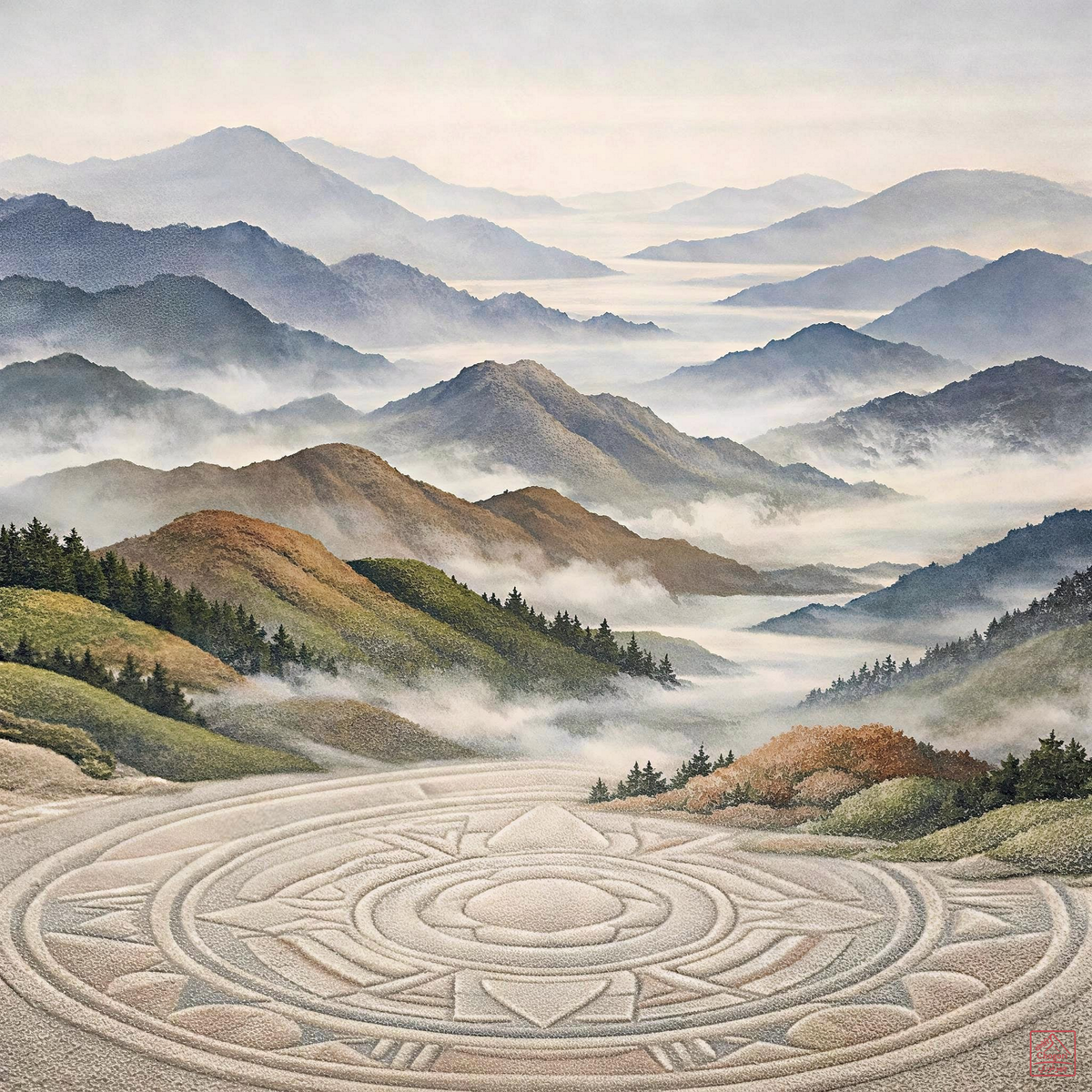 Sand Mandala of the Misty Valleys