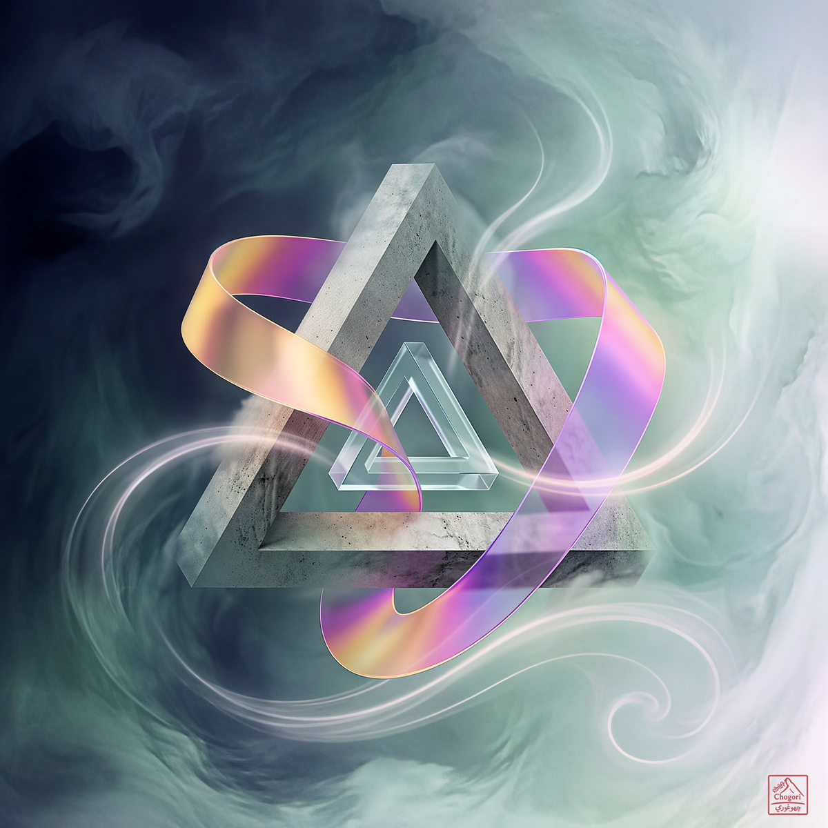 Penrose Gate in the Ribbon of Wu Wei through the Cloud of Qi
