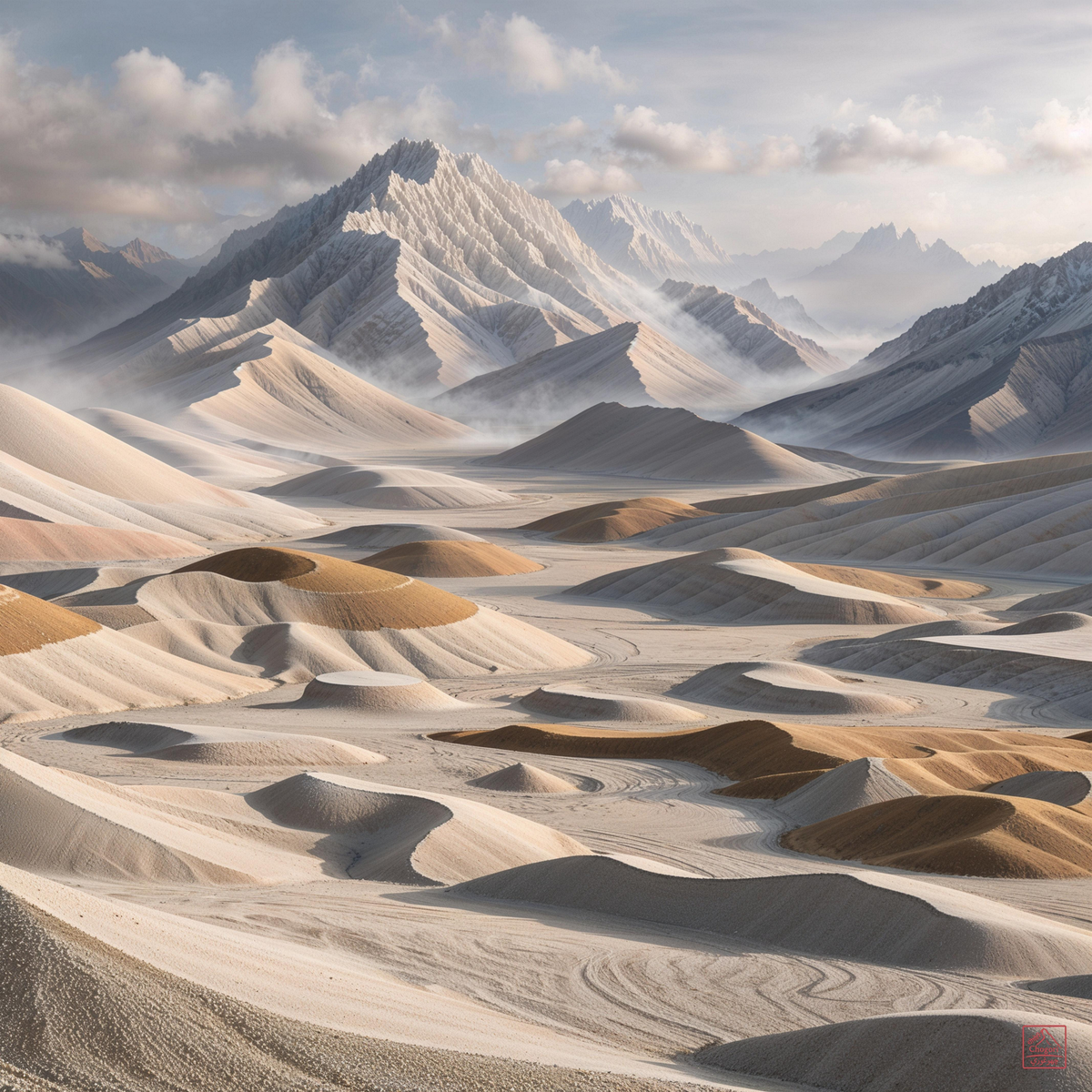 When Sand Learns from Peaks