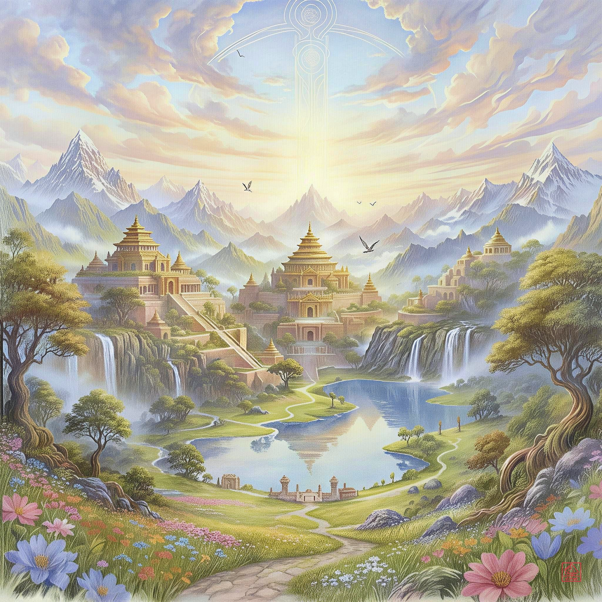 Luminous Pilgrimage to the Sky Mandala